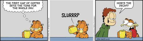 Komiksy garfield - komiks z dnia 13/06/2020