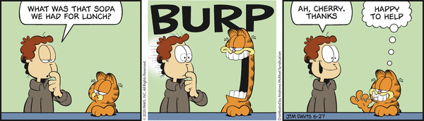 Komiksy garfield - komiks z dnia 27/06/2020