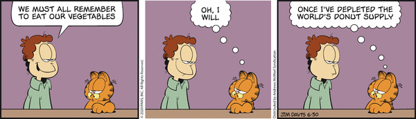 Komiksy garfield - komiks z dnia 30/06/2020