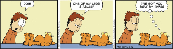 Komiksy garfield - komiks z dnia 27/04/2021