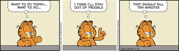 Komiksy garfield - komiks z dnia 08/05/2021