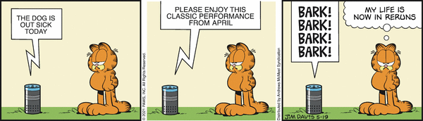 Komiksy garfield - komiks z dnia 19/05/2021