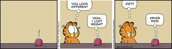Komiksy garfield - komiks z dnia 03/06/2021