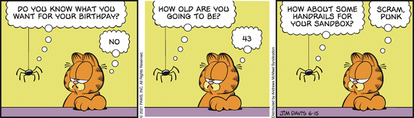 Komiksy garfield - komiks z dnia 15/06/2021