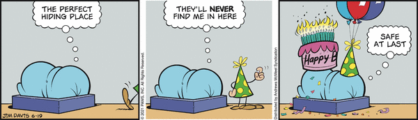 Komiksy garfield - komiks z dnia 19/06/2021