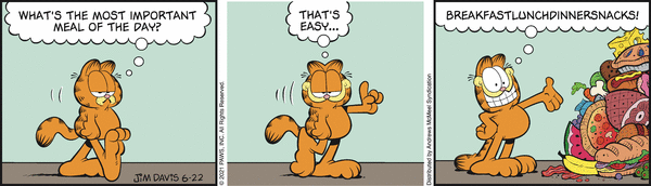 Komiksy garfield - komiks z dnia 22/06/2021