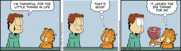 Komiksy garfield - komiks z dnia 26/06/2021