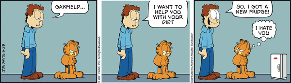 Komiksy garfield - komiks z dnia 29/06/2021