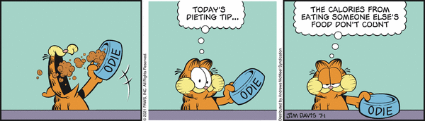 Komiksy garfield - komiks z dnia 01/07/2021