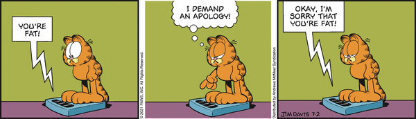 Komiksy garfield - komiks z dnia 02/07/2021
