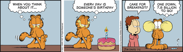 Komiksy garfield - komiks z dnia 05/07/2021