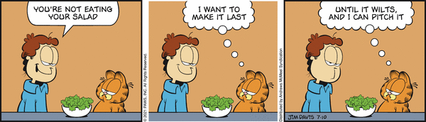 Komiksy garfield - komiks z dnia 10/07/2021