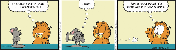 Komiksy garfield - komiks z dnia 15/07/2021
