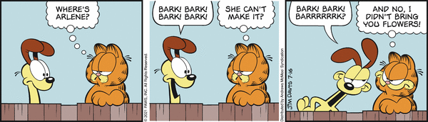 Komiksy garfield - komiks z dnia 16/07/2021