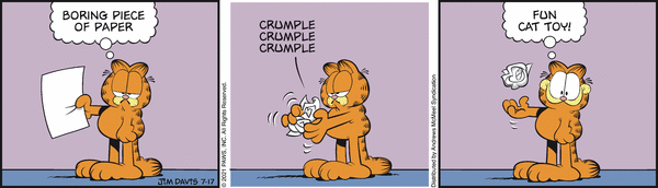 Komiksy garfield - komiks z dnia 17/07/2021