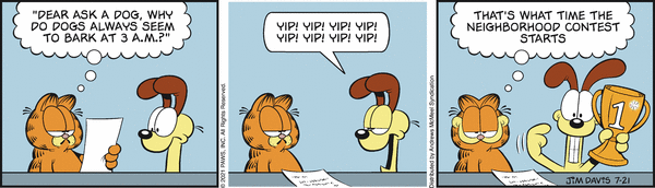 Komiksy garfield - komiks z dnia 21/07/2021