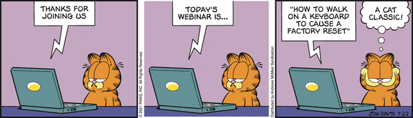 Komiksy garfield - komiks z dnia 22/07/2021