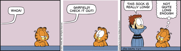 Komiksy garfield - komiks z dnia 27/07/2021