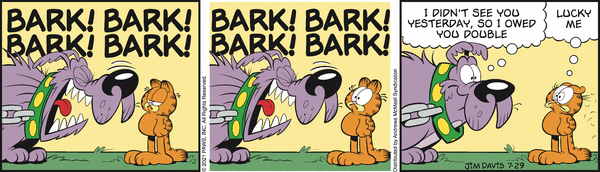Komiksy garfield - komiks z dnia 29/07/2021