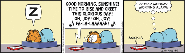 Komiksy garfield - komiks z dnia 02/08/2021