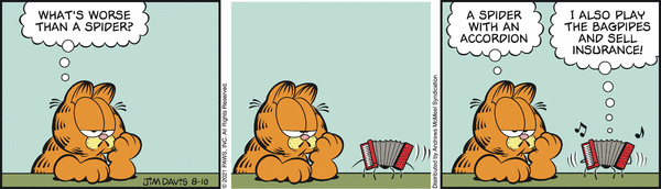 Komiksy garfield - komiks z dnia 10/08/2021
