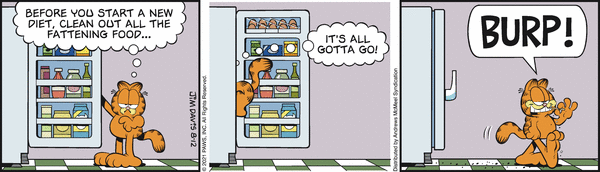 Komiksy garfield - komiks z dnia 12/08/2021