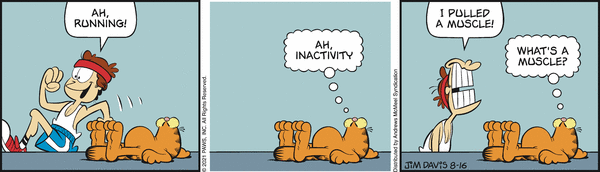 Komiksy garfield - komiks z dnia 16/08/2021