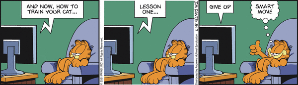 Komiksy garfield - komiks z dnia 17/08/2021