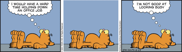 Komiksy garfield - komiks z dnia 23/08/2021