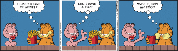 Komiksy garfield - komiks z dnia 27/08/2021