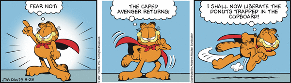 Komiksy garfield - komiks z dnia 28/08/2021