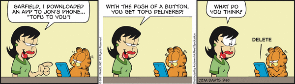 Komiksy garfield - komiks z dnia 10/09/2021