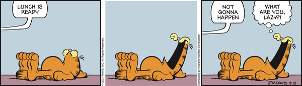 Komiksy garfield - komiks z dnia 13/09/2021