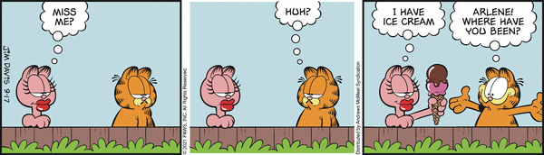 Komiksy garfield - komiks z dnia 17/09/2021