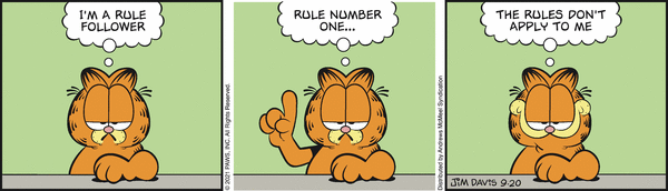 Komiksy garfield - komiks z dnia 20/09/2021