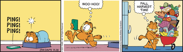 Komiksy garfield - komiks z dnia 28/09/2021
