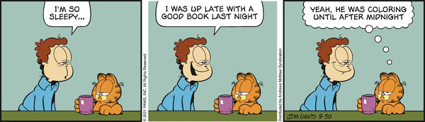 Komiksy garfield - komiks z dnia 30/09/2021
