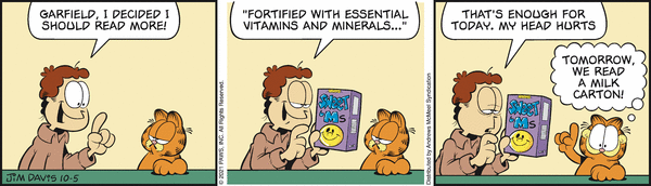 Komiksy garfield - komiks z dnia 05/10/2021