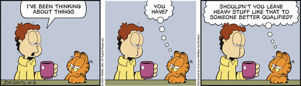 Komiksy garfield - komiks z dnia 09/10/2021