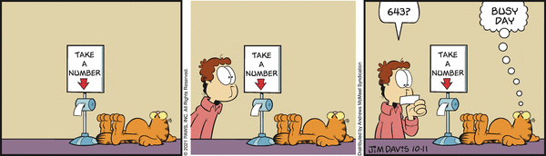 Komiksy garfield - komiks z dnia 11/10/2021