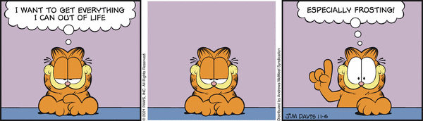 Komiksy garfield - komiks z dnia 06/11/2021