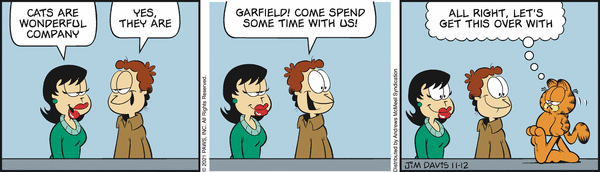 Komiksy garfield - komiks z dnia 12/11/2021