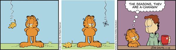 Komiksy garfield - komiks z dnia 15/11/2021