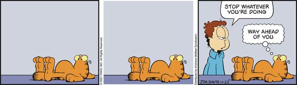Komiksy garfield - komiks z dnia 22/11/2021