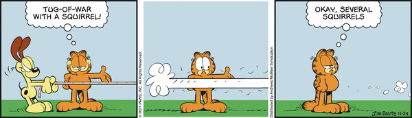 Komiksy garfield - komiks z dnia 24/11/2021