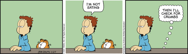 Komiksy garfield - komiks z dnia 27/11/2021