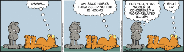 Komiksy garfield - komiks z dnia 29/11/2021