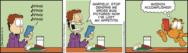 Komiksy garfield - komiks z dnia 04/12/2021