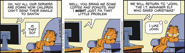 Komiksy garfield - komiks z dnia 09/12/2021