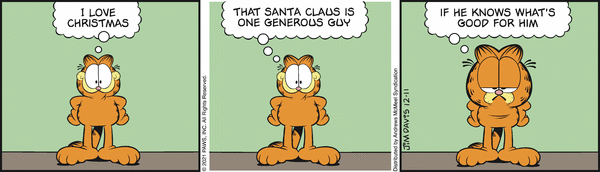 Komiksy garfield - komiks z dnia 11/12/2021